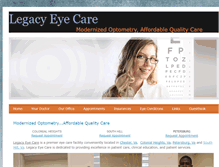 Tablet Screenshot of legacyeye.com